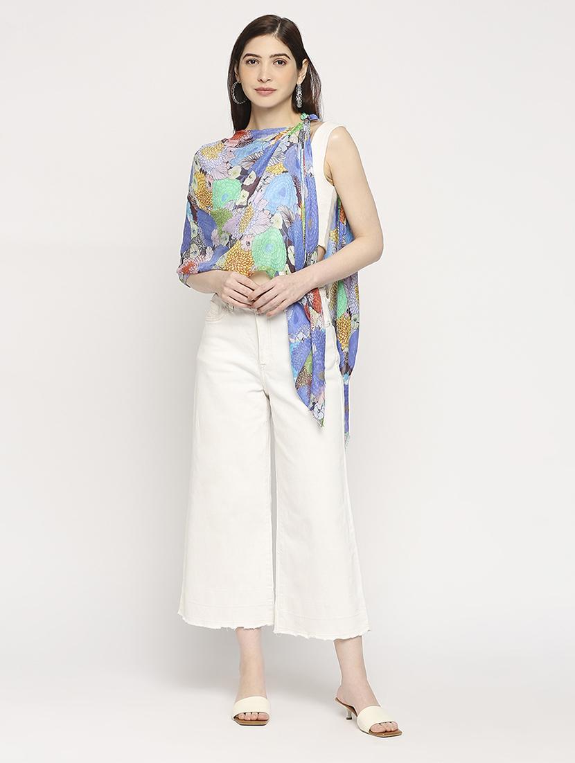 women printed everyday wrap scarf - 21631482 - Standard Image - 5