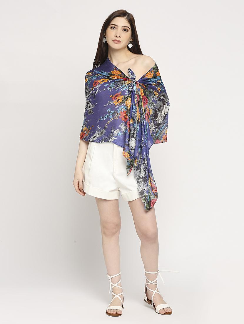 women printed everyday wrap scarf - 21631486 - Standard Image - 5