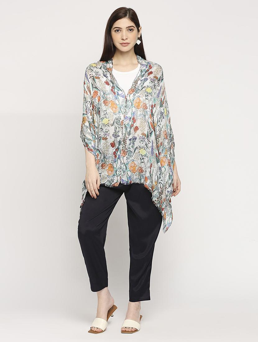 women printed everyday wrap scarf - 21631488 - Standard Image - 5
