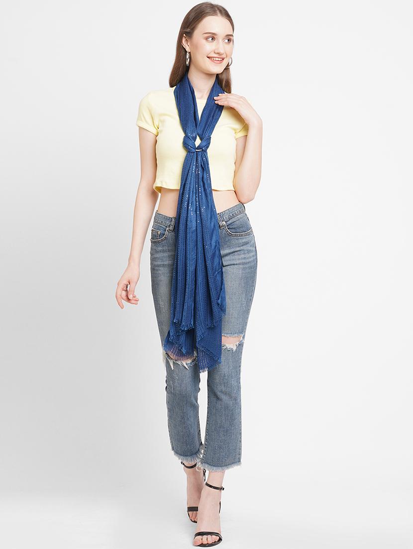 women self design everyday wrap scarf - 21631492 - Standard Image - 3