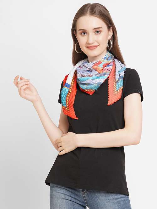 women printed everyday wrap scarf - 21631501 - Standard Image - 0