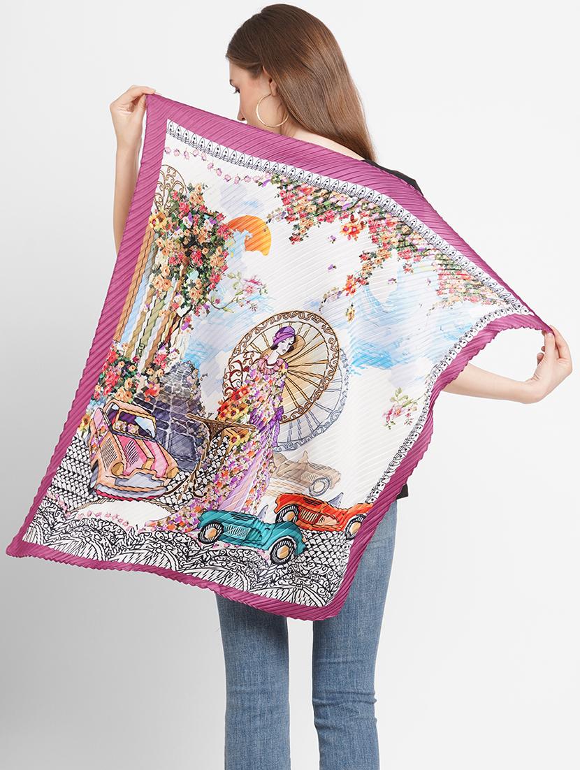 women printed everyday wrap scarf - 21631502 - Standard Image - 3