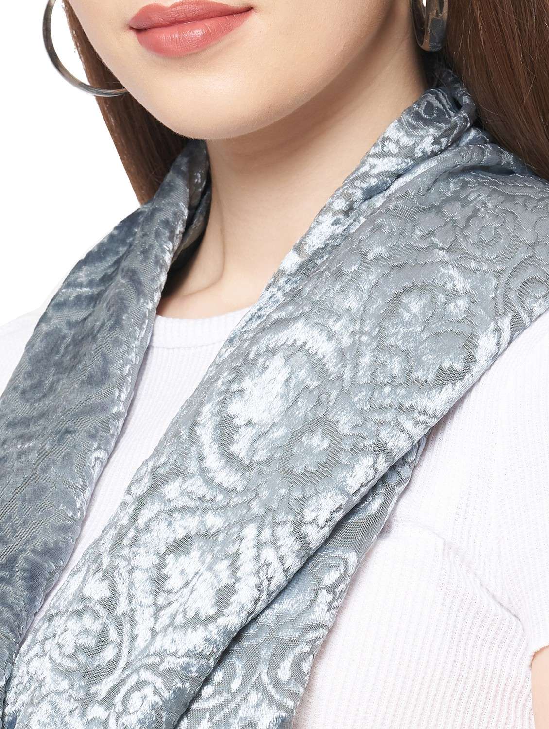 women self design everyday wrap scarf - 21631520 -  Standard Image - 5
