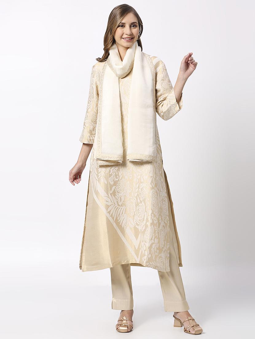 women plain lace bordered dupatta - 21631550 - Standard Image - 3