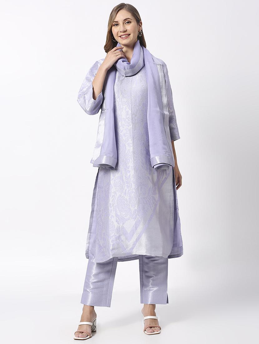 women plain lace bordered dupatta - 21631551 - Standard Image - 3