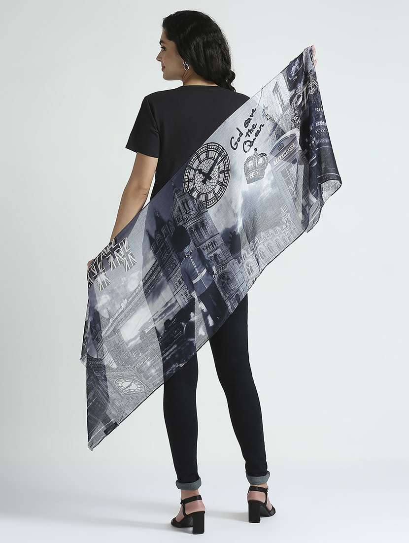 women printed everyday wrap scarf - 21631556 -  Standard Image - 3