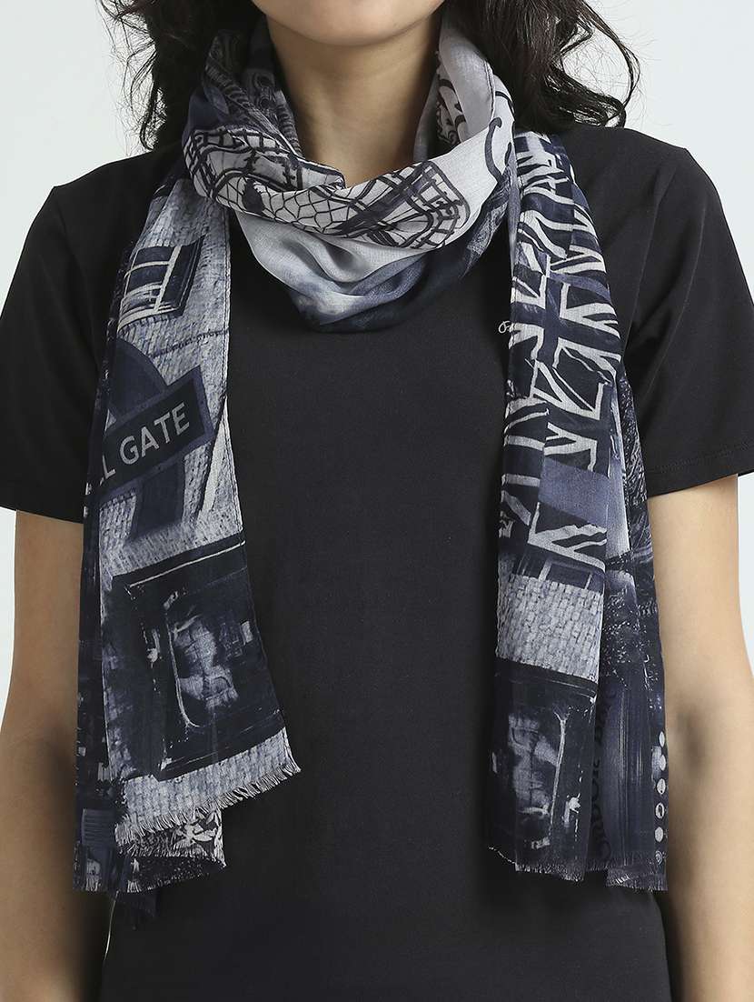 women printed everyday wrap scarf - 21631556 -  Standard Image - 5