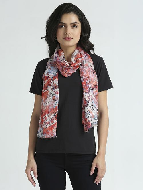 women printed everyday wrap scarf - 21631559 - Standard Image - 0