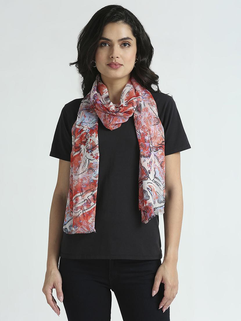 women printed everyday wrap scarf - 21631559 - Zoom Image - 0