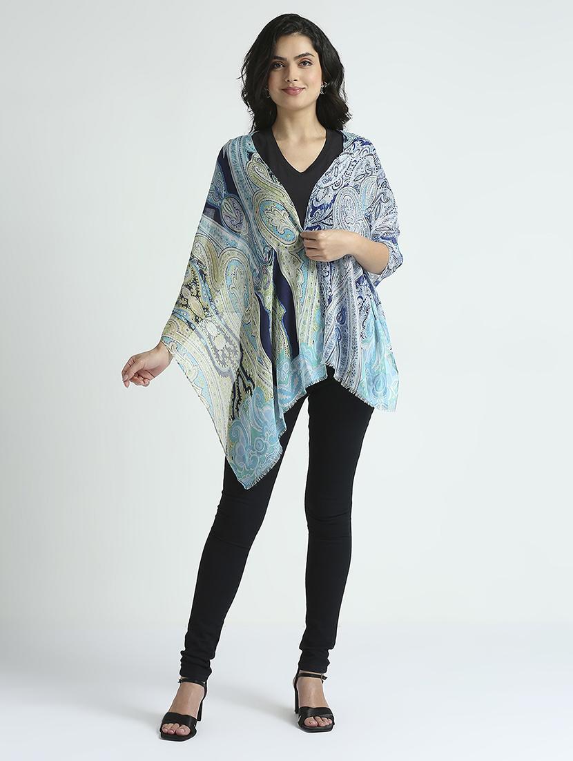 women printed everyday wrap scarf - 21631562 - Standard Image - 3