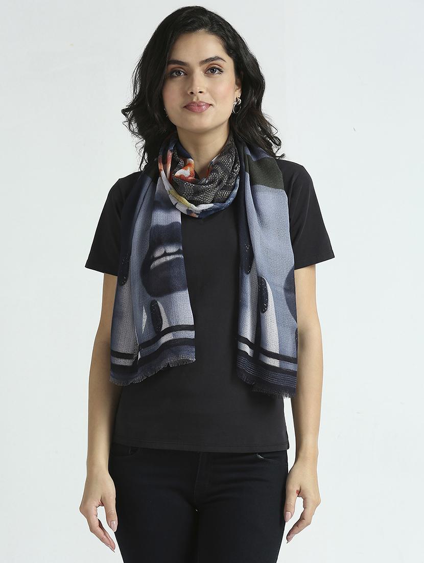women printed everyday wrap scarf - 21631569 -  Zoom Image - 0