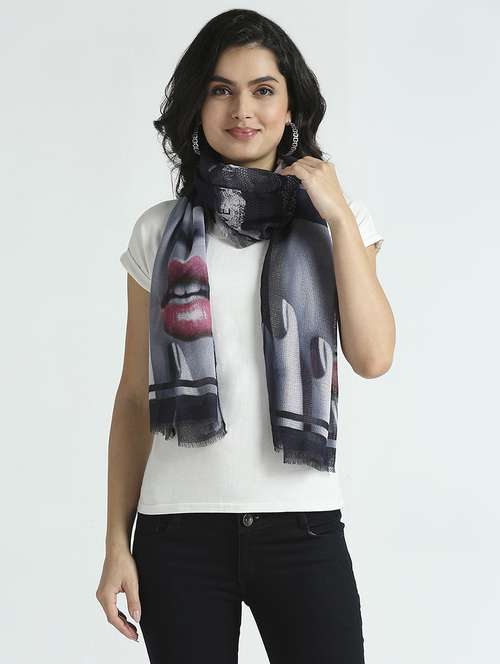 women printed everyday wrap scarf - 21631570 - Standard Image - 0