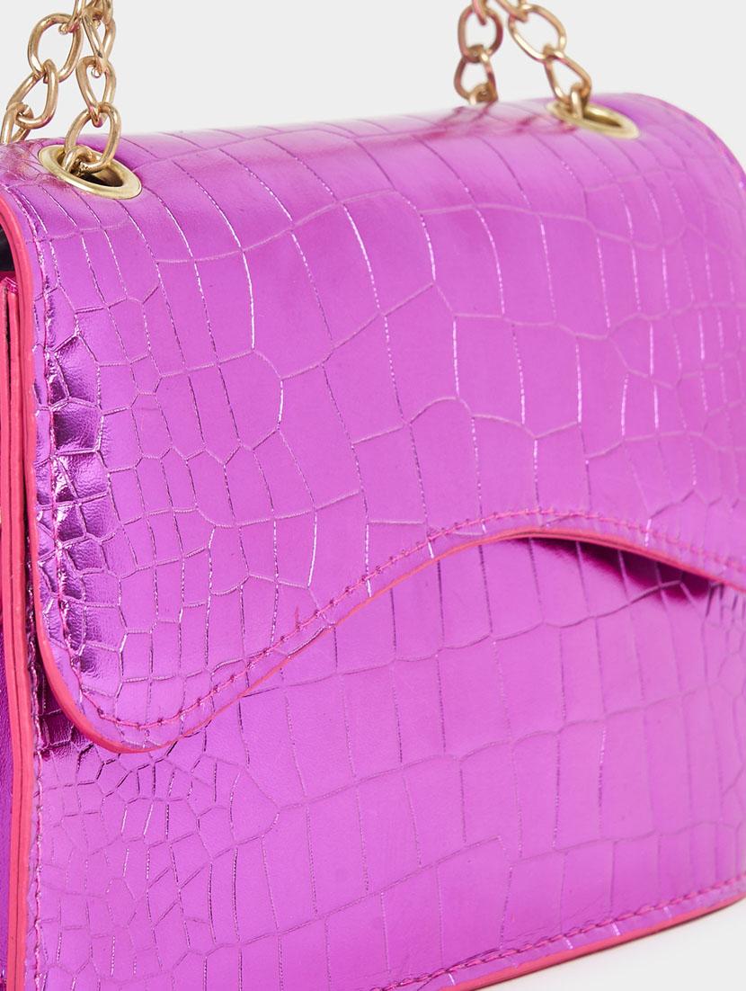 women pink textured handbag - 21631985 - Standard Image - 3