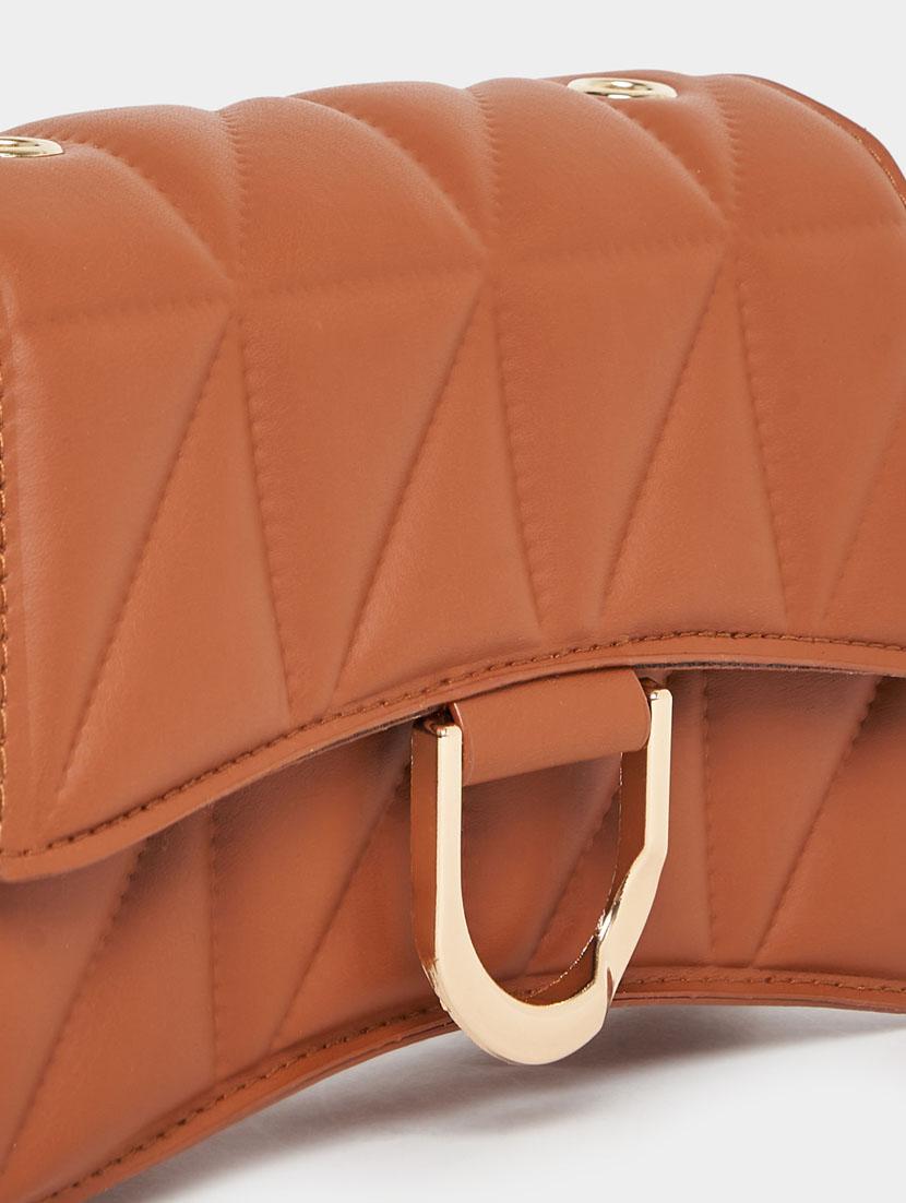 women white textured sling bag - 21631989 - Standard Image - 3