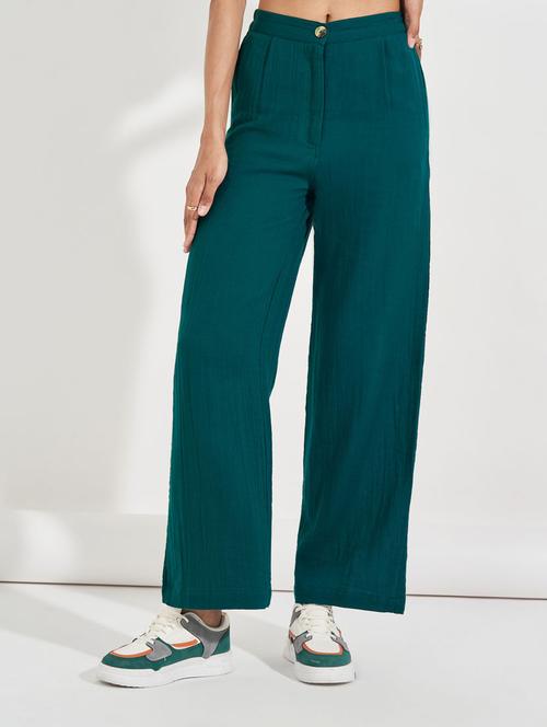 women solid wide leg trouser - 21632018 - Standard Image - 0