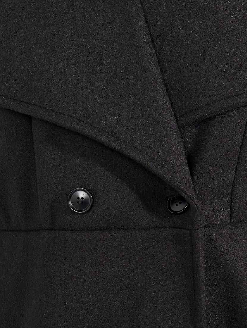 women black solid full sleeve overcoat - 21632023 - Standard Image - 5