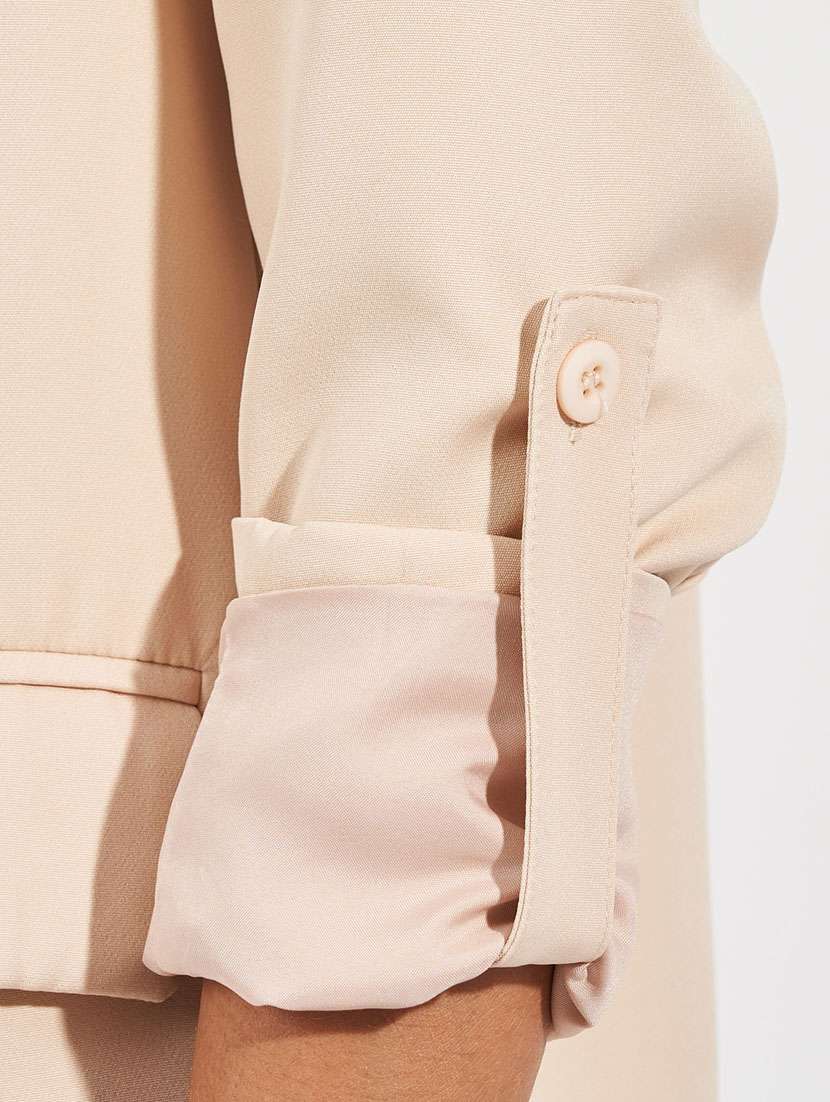 women solid long sleeve casual blazer - 21632034 -  Standard Image - 5