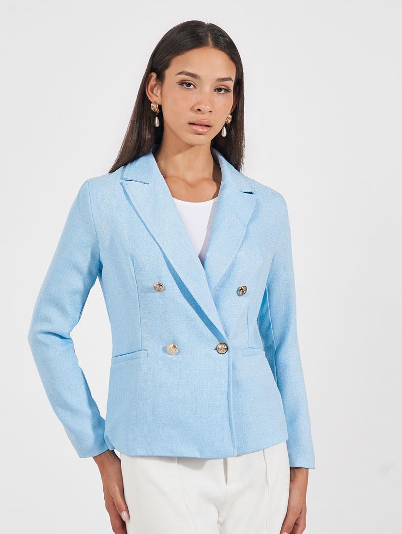 women solid long sleeve casual blazer - 21632037 - Zoom Image - 0