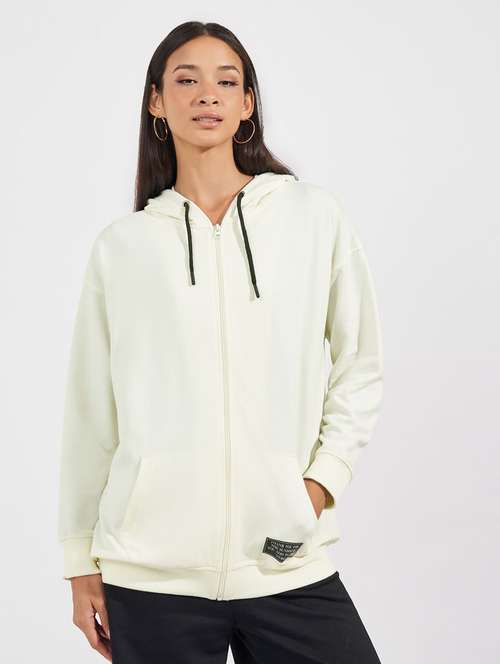 women solid long sleeve sweatshirt - 21632048 -  Standard Image - 0