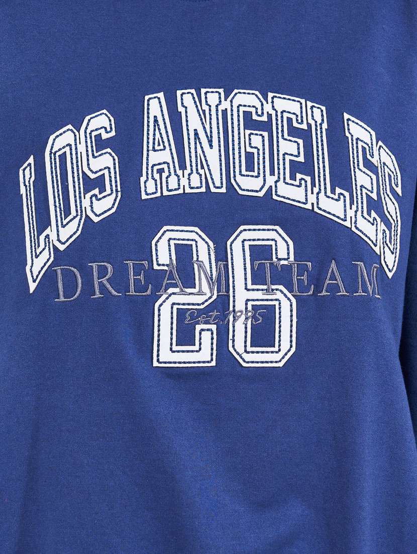 women front print long sleeve sweatshirt - 21632054 -  Standard Image - 3