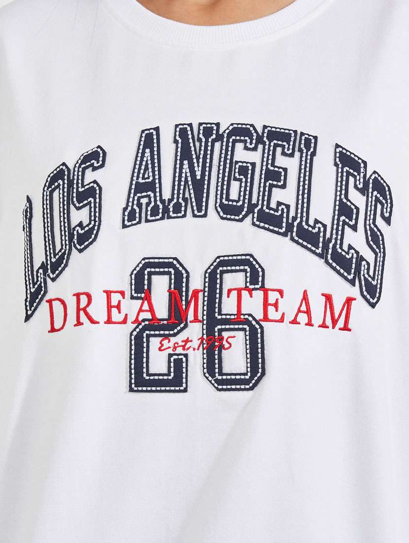 women front print long sleeve sweatshirt - 21632056 -  Standard Image - 3