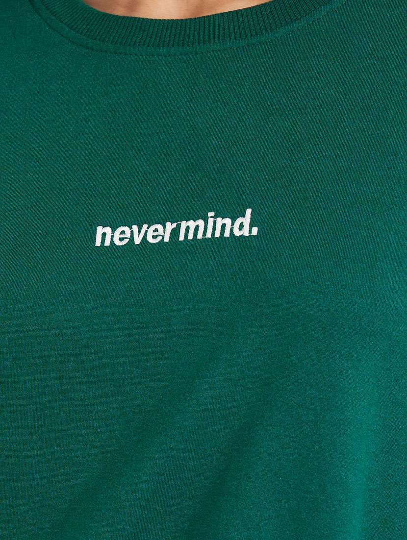 women chest  print long sleeve sweatshirt - 21632057 -  Standard Image - 3