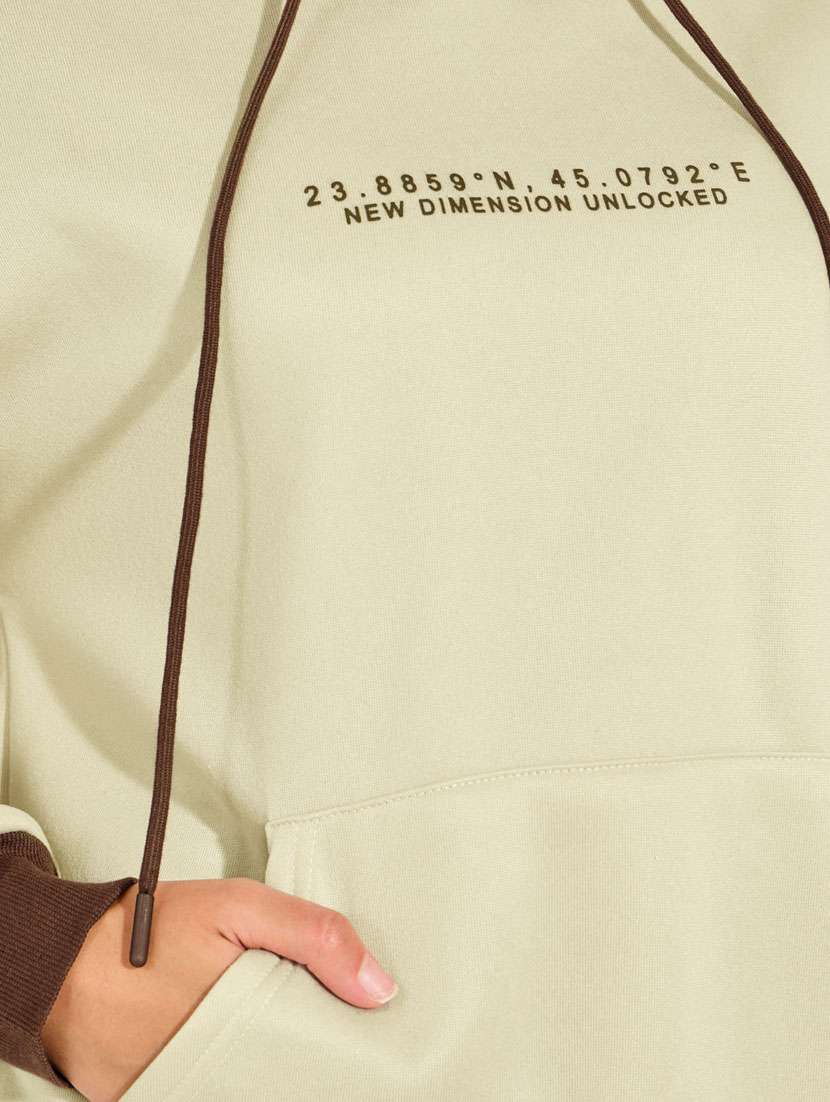 women chest  print long sleeve sweatshirt - 21632058 -  Standard Image - 3