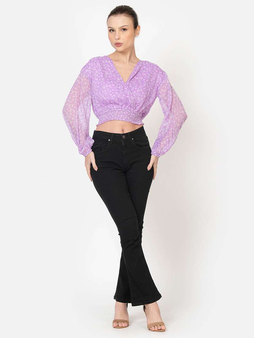 women printed crop top - 21632098 -  Standard Image - 3