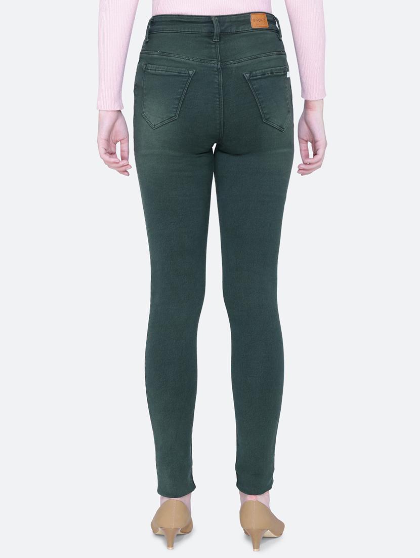 women plain skinny fit denim jeans - 21632420 - Standard Image - 3