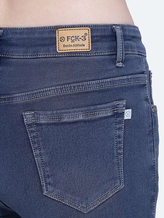 women plain skinny fit denim jeans - 21632497 - Standard Image - 5