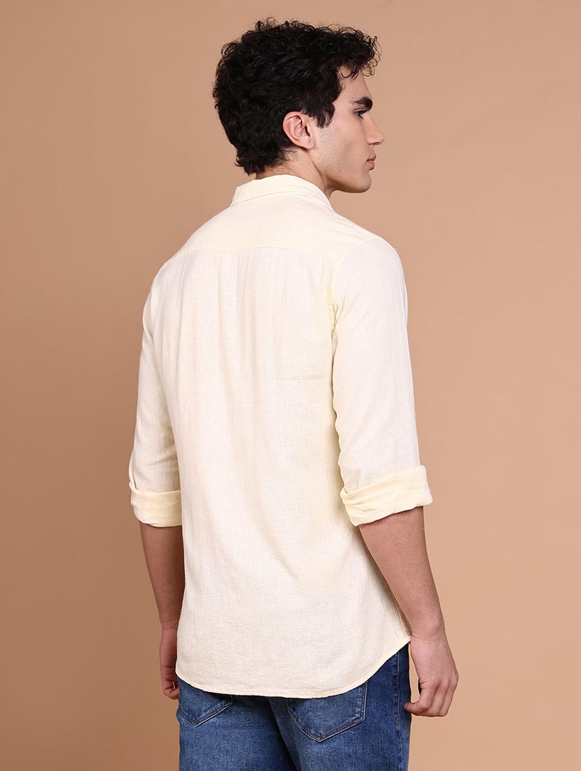 women solid collared casual shirt - 21632620 - Standard Image - 3