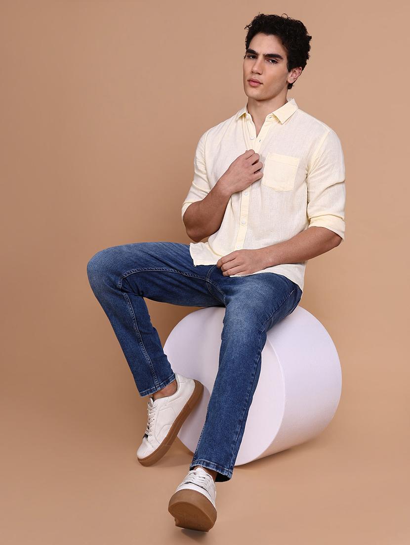 women solid collared casual shirt - 21632620 - Standard Image - 5