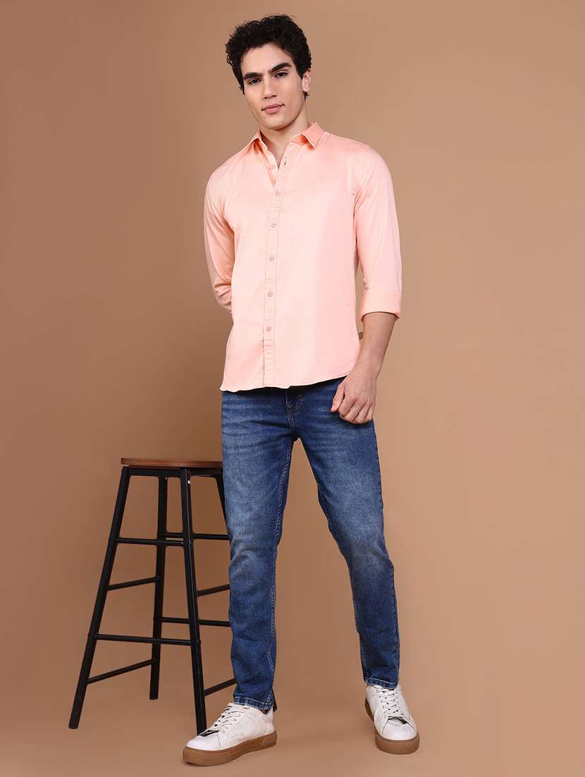 women solid collared casual shirt - 21632623 - Standard Image - 5