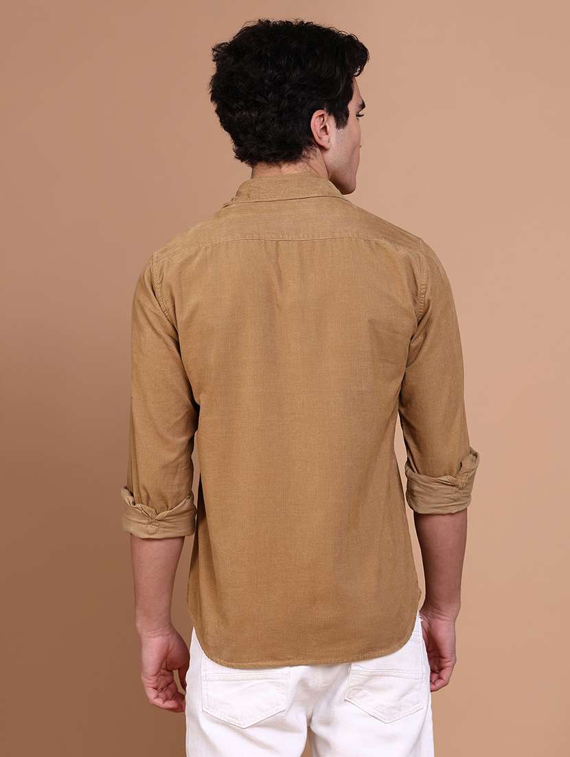 women solid collared casual shirt - 21632627 -  Standard Image - 3