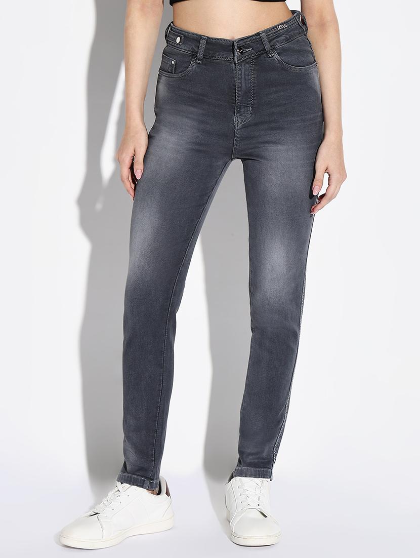 women plain high rise denim jeans - 21632641 - Zoom Image - 0