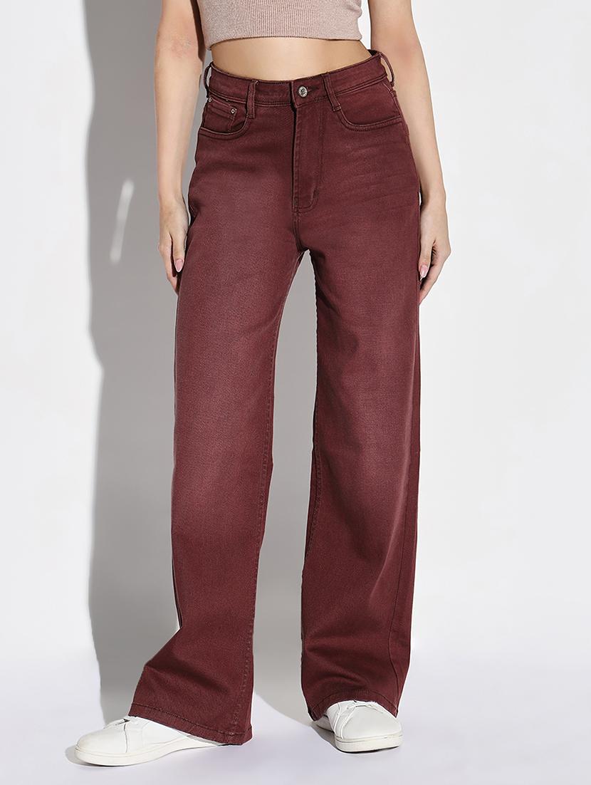 women plain high rise denim jeans - 21632642 - Zoom Image - 0