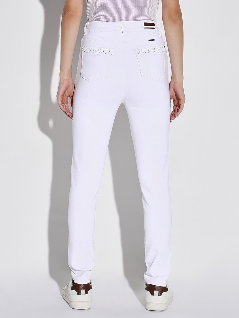 women plain slim fit denim jeans - 21632649 - Standard Image - 3