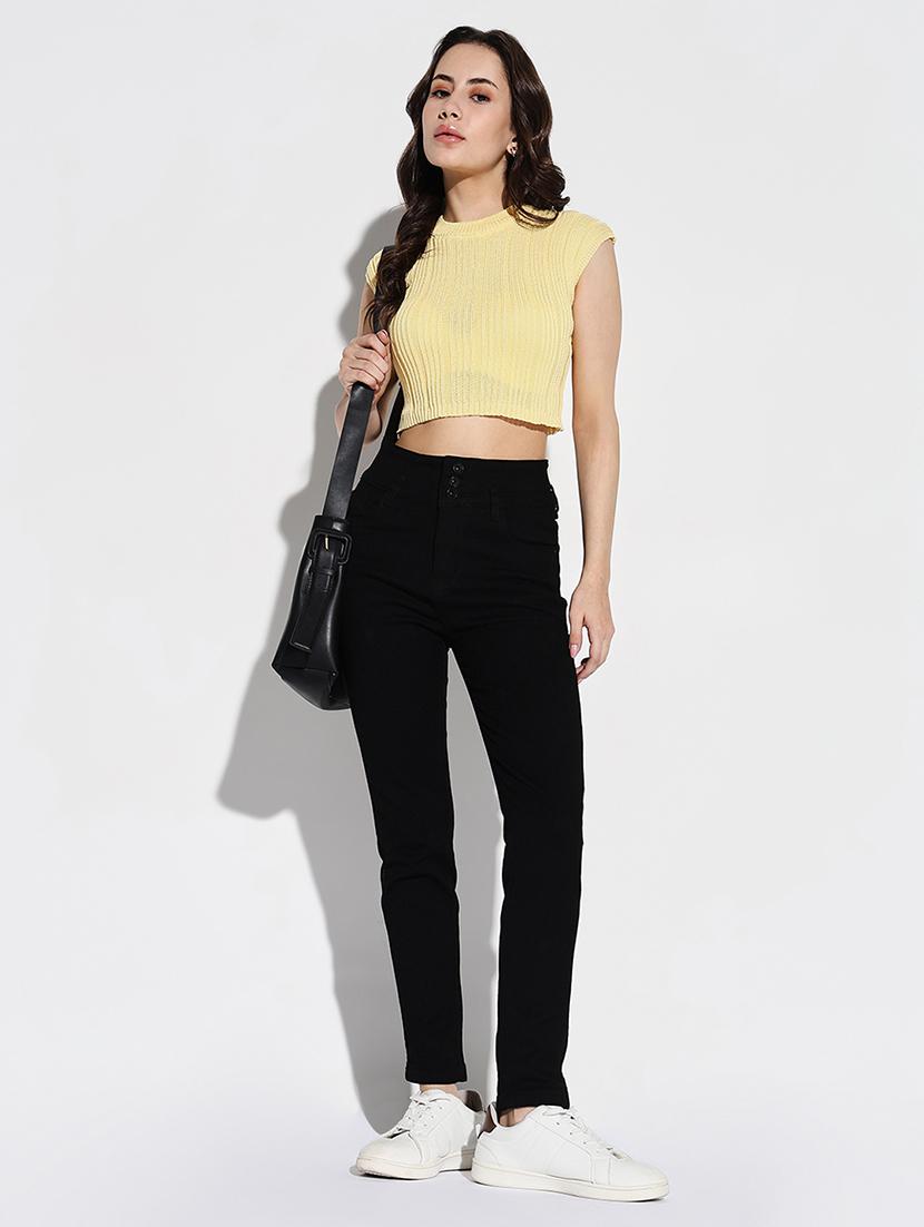 women solid slim fit denim jeans - 21632651 - Standard Image - 5