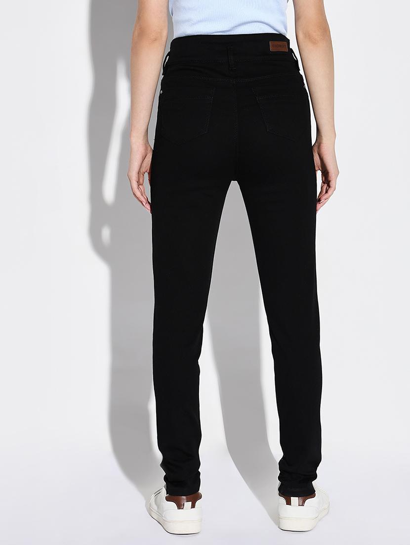 women solid skinny fit denim jeans - 21632652 - Standard Image - 3