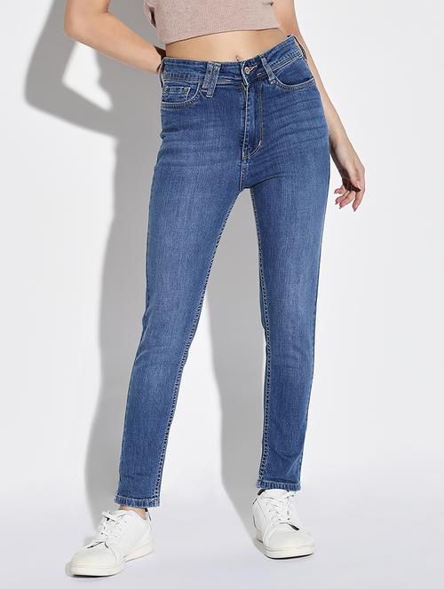 women plain slim fit denim jeans - 21632671 -  Standard Image - 0