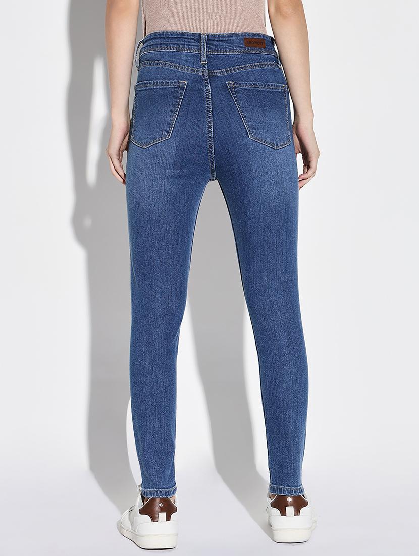 women plain slim fit denim jeans - 21632671 - Standard Image - 3