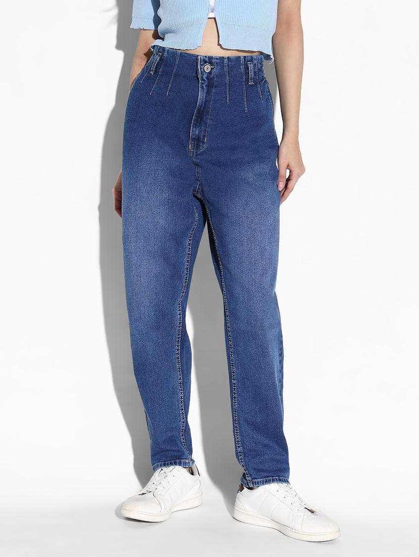 women plain mid rise denim jeans - 21632694 -  Zoom Image - 0