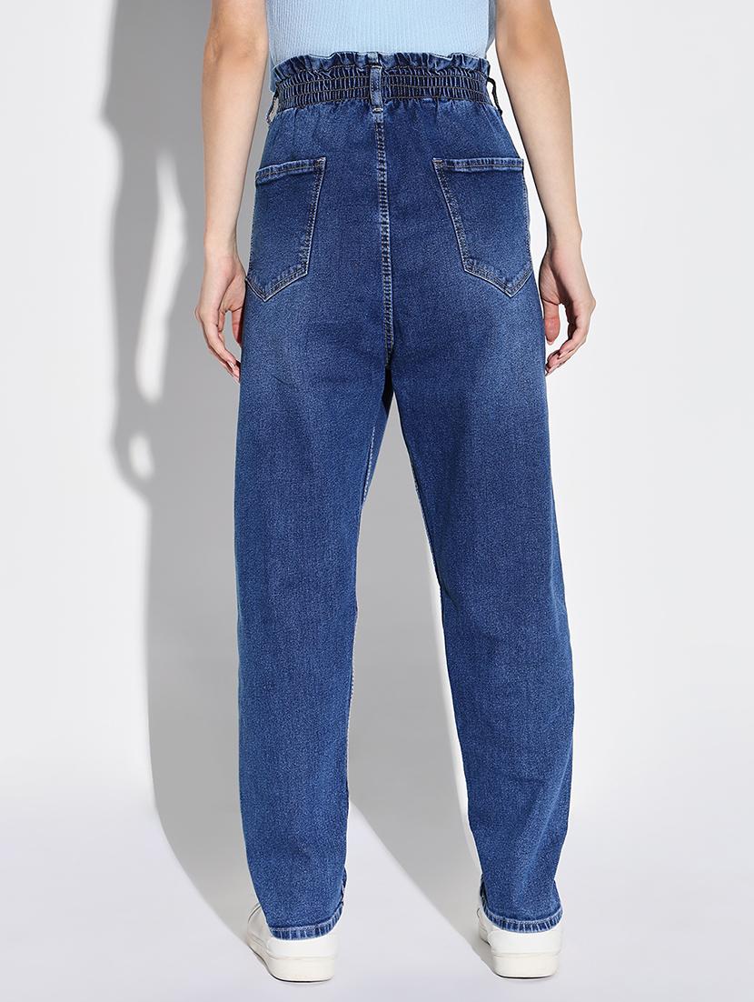 women plain mid rise denim jeans - 21632694 - Standard Image - 3