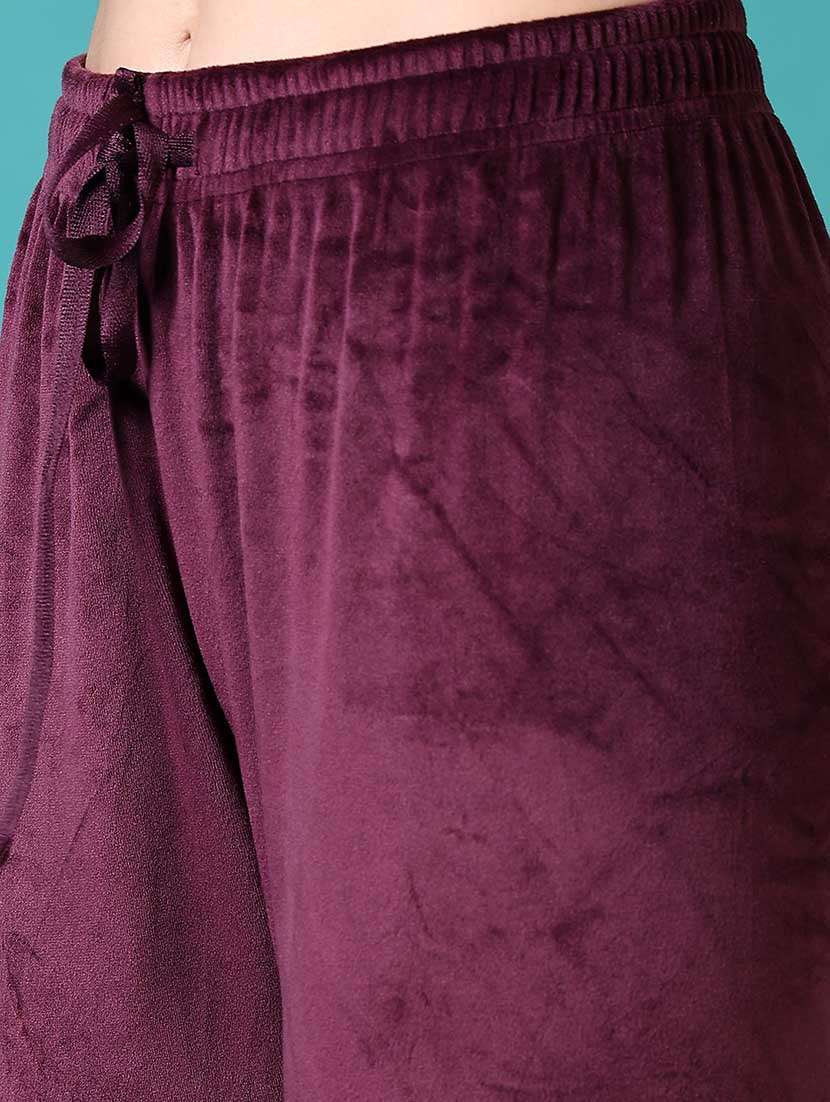 women solid winter wear co-ord set - 21632845 -  Standard Image - 5