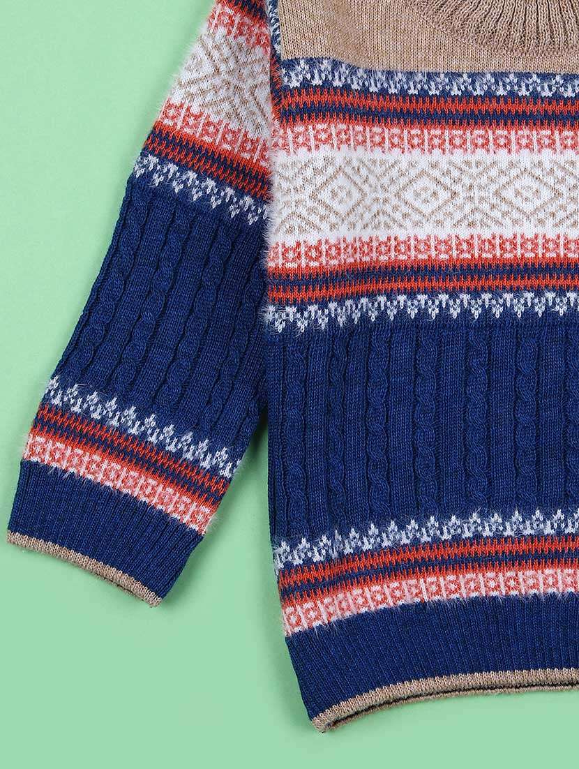 boys self design long sleeve sweater - 21632863 -  Standard Image - 3