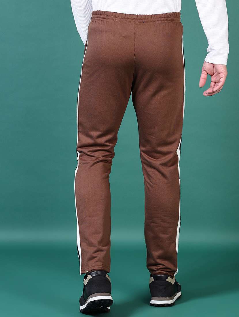 Men Mid Rise Side Taped Full Length Track Pant - 21632928 -  Standard Image - 3