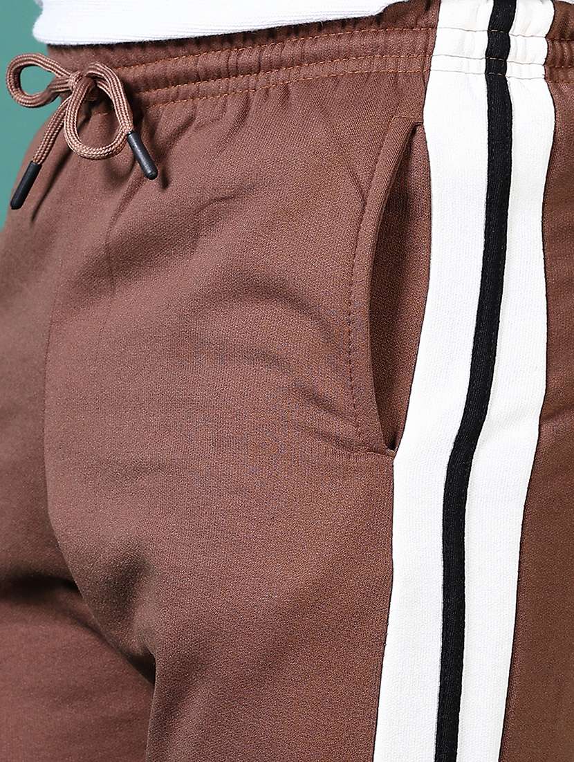 Men Mid Rise Side Taped Full Length Track Pant - 21632928 -  Standard Image - 5