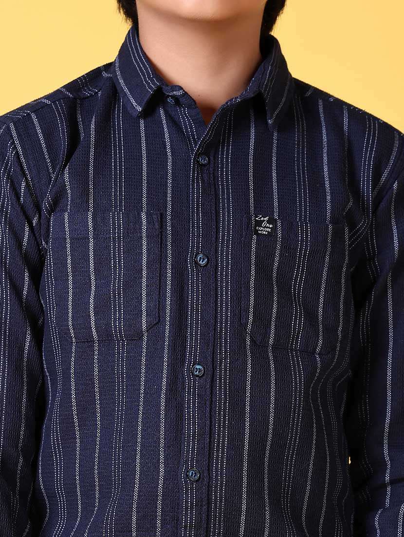 boys long sleeves striped shirt - 21633375 -  Standard Image - 5