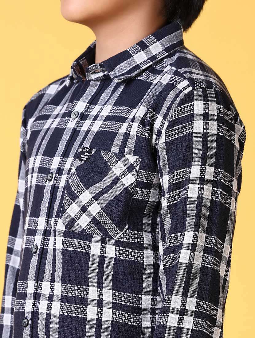 boys long sleeves checkered shirt - 21633378 -  Standard Image - 5