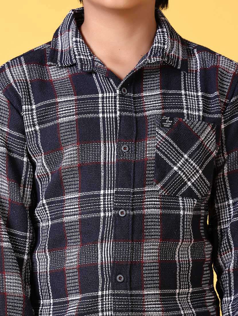 boys long sleeves checkered shirt - 21633397 -  Standard Image - 5